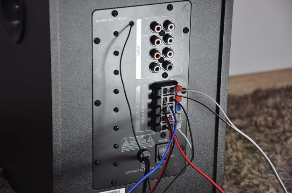 Панель підключення акустики з роз'ємами Fenda F3800X
